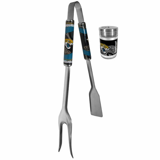 Jacksonville Jaguars 3 in 1 BBQ Tool and Salt & Pepper Shaker - Siskiyou Buckle