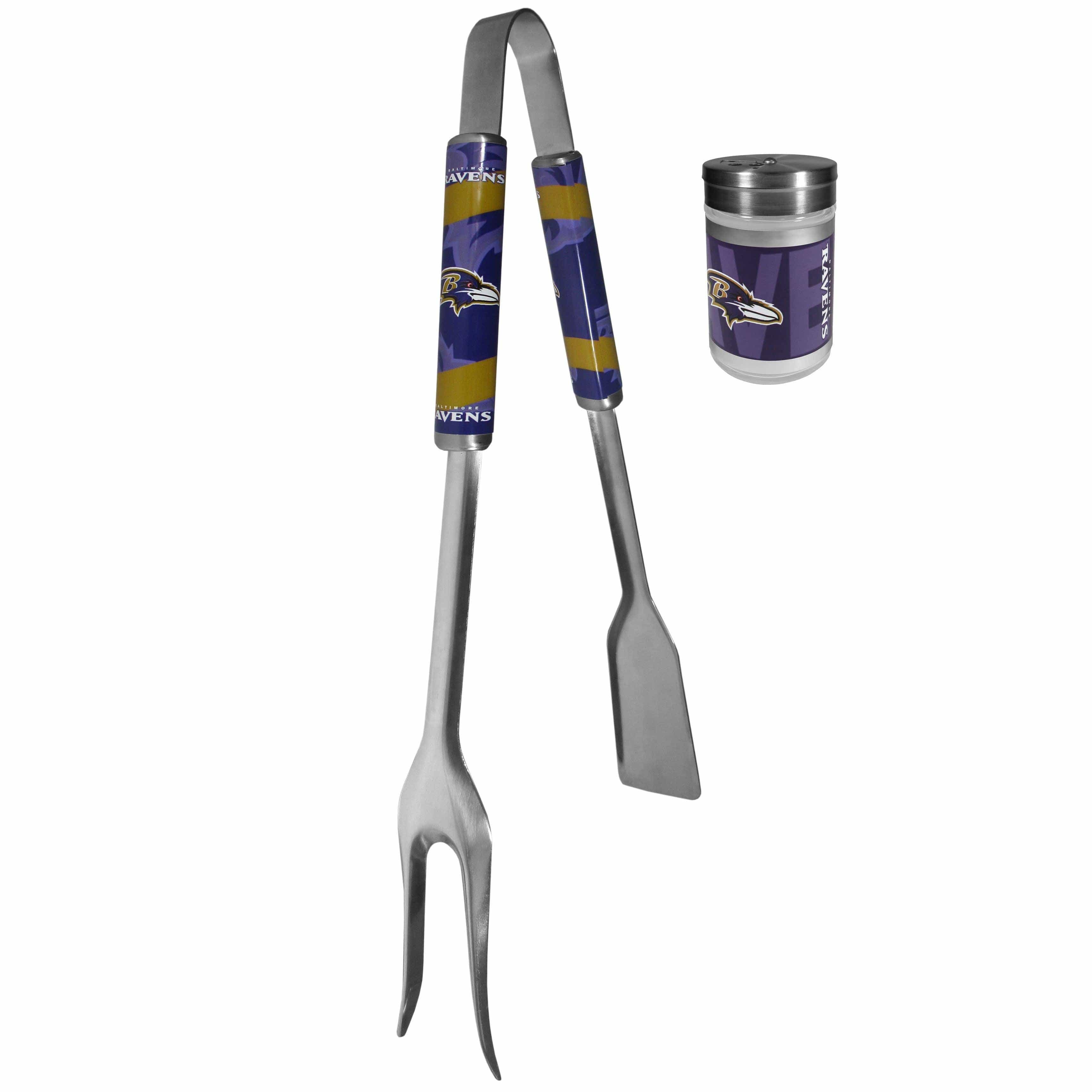 Baltimore Ravens 3 in 1 BBQ Tool and Salt & Pepper Shaker - Siskiyou Buckle