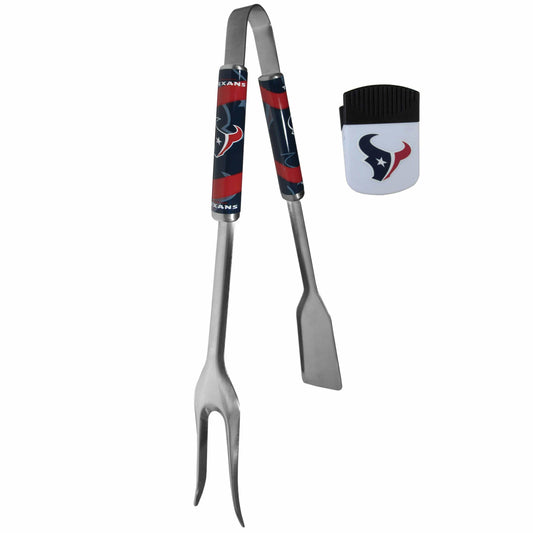 Houston Texans 3 in 1 BBQ Tool and Chip Clip - Siskiyou Buckle