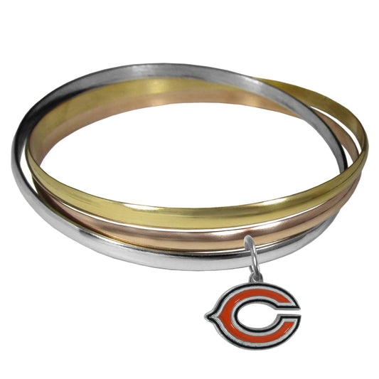 Chicago Bears Tri-color Bangle Bracelet - Flyclothing LLC