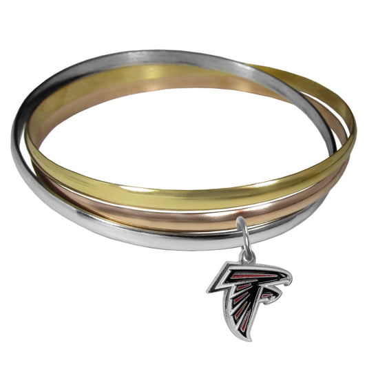 Atlanta Falcons Tri-color Bangle Bracelet - Flyclothing LLC