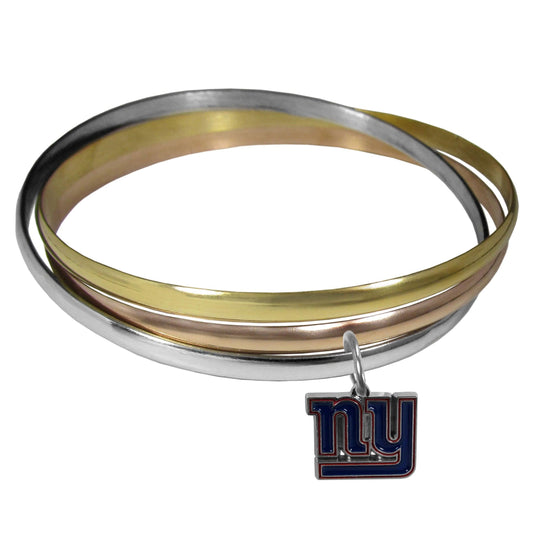 New York Giants Tri-color Bangle Bracelet - Flyclothing LLC