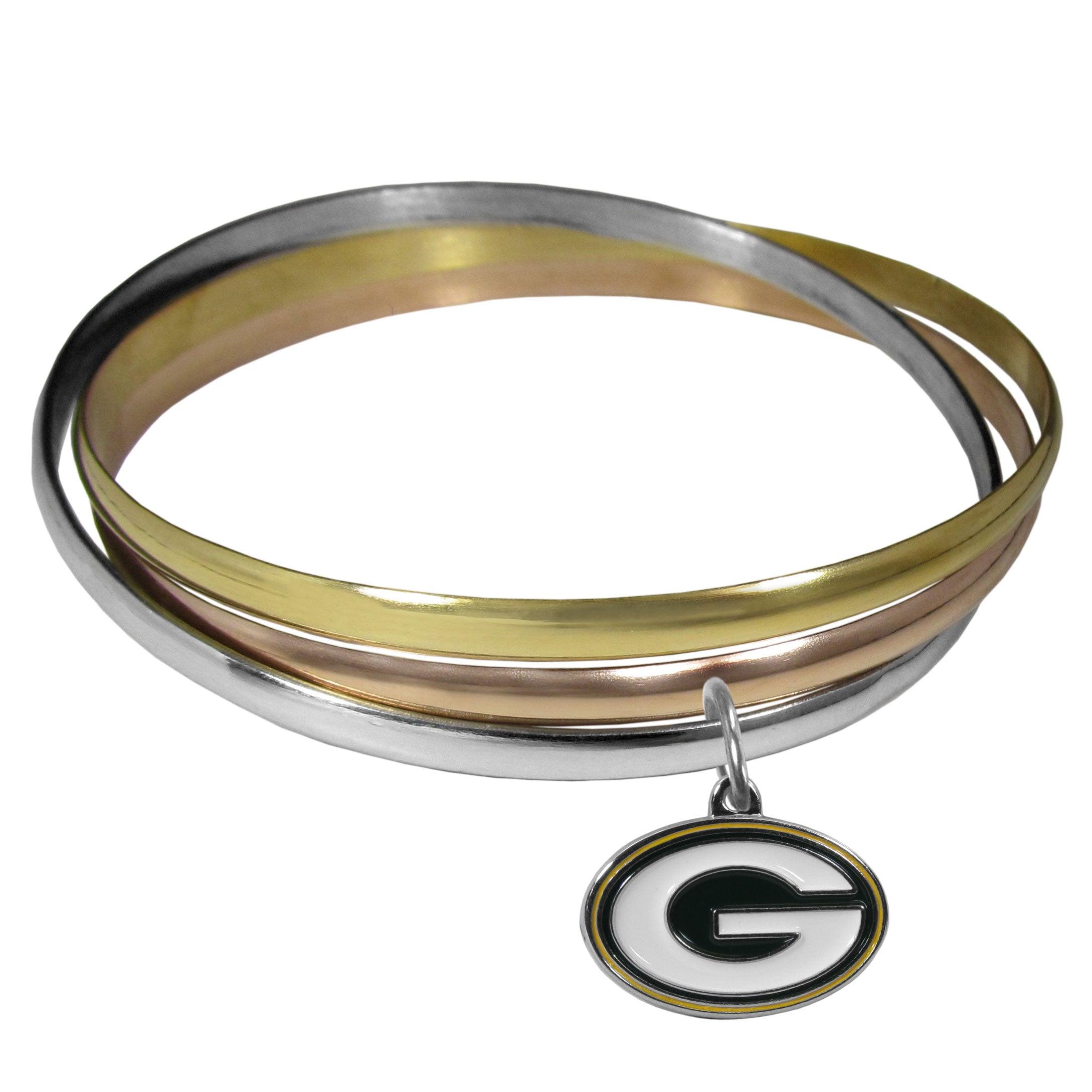 Green Bay Packers Tri-color Bangle Bracelet - Flyclothing LLC