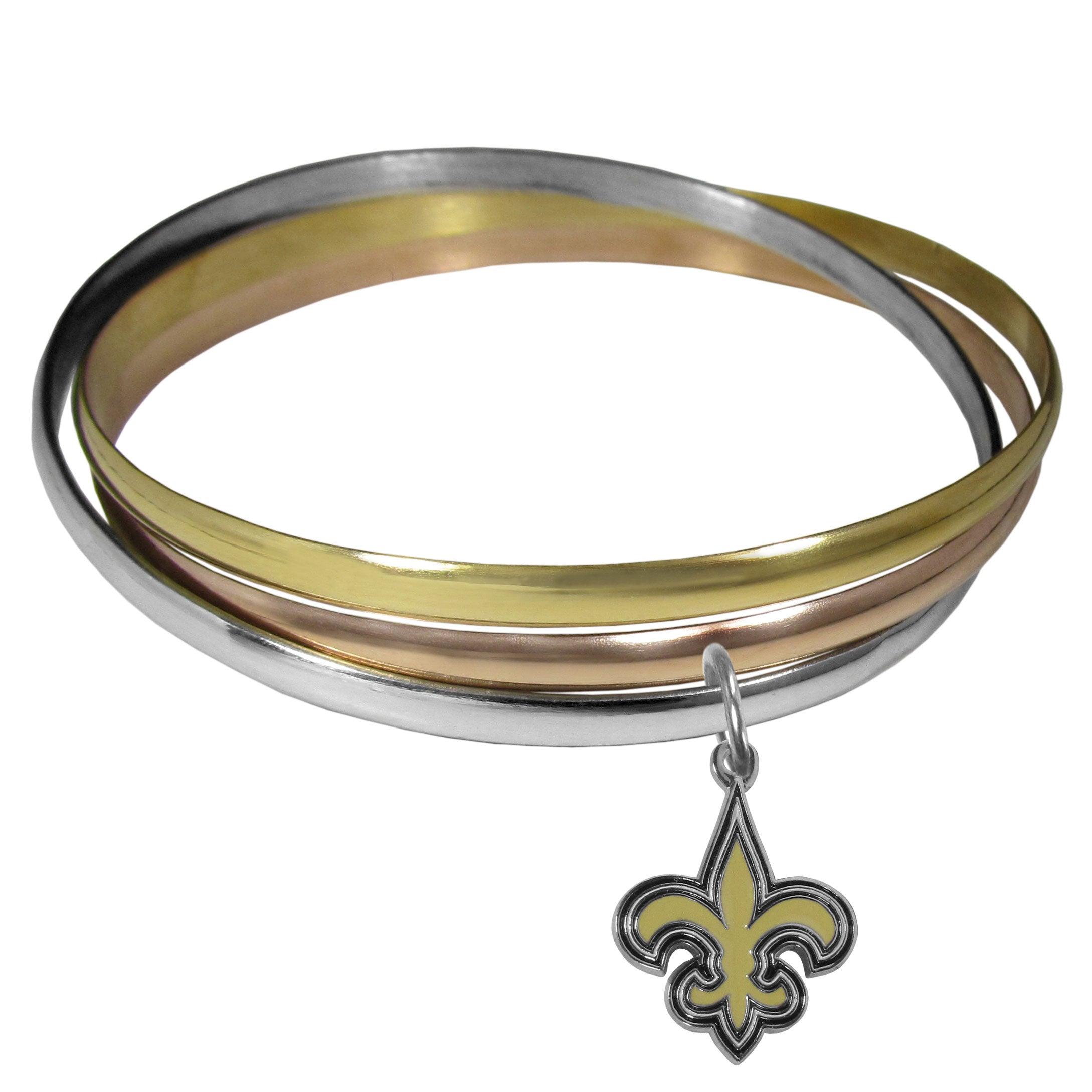 New Orleans Saints Tri-color Bangle Bracelet - Flyclothing LLC