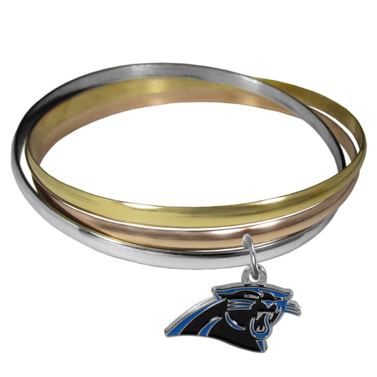 Carolina Panthers Tri-color Bangle Bracelet - Flyclothing LLC