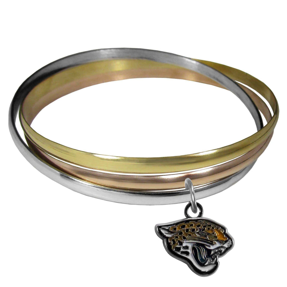 Jacksonville Jaguars Tri-color Bangle Bracelet - Siskiyou Buckle - Flyclothing LLC