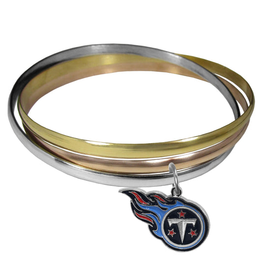 Tennessee Titans Tri-color Bangle Bracelet - Flyclothing LLC
