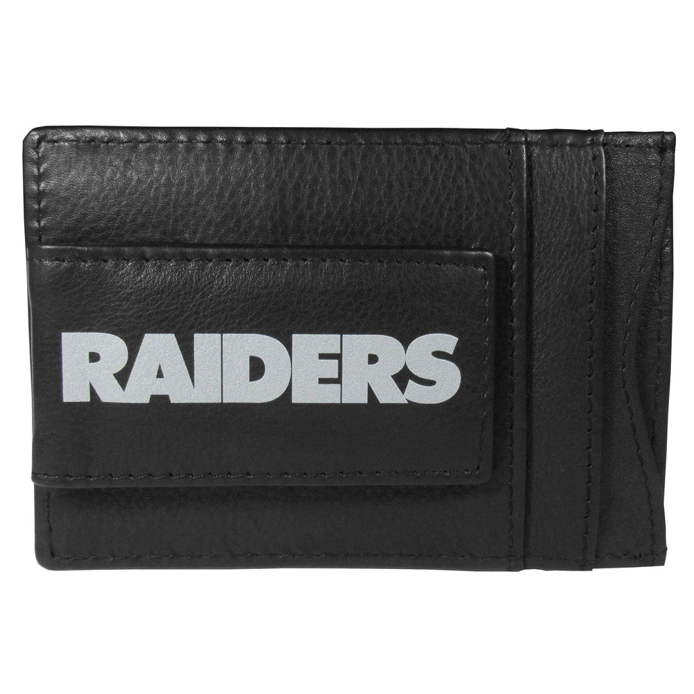 Las Vegas Raiders Logo Leather Cash and Cardholder - Siskiyou Buckle