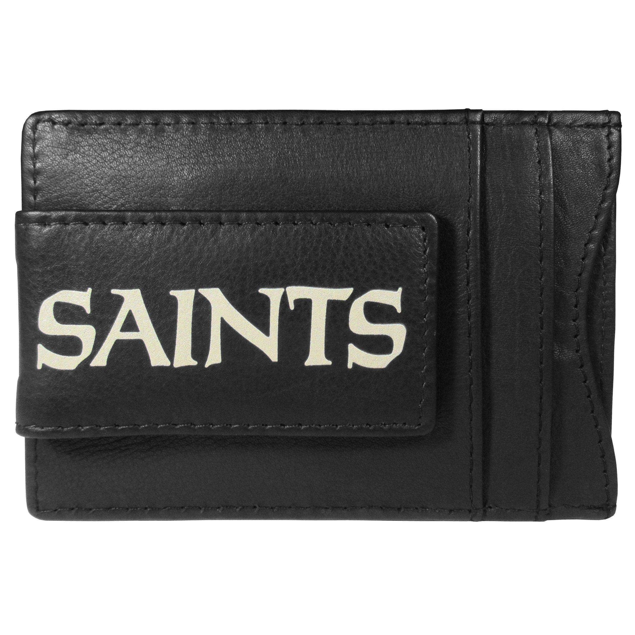 New Orleans Saints Logo Leather Cash and Cardholder - Siskiyou Buckle - Flyclothing LLC