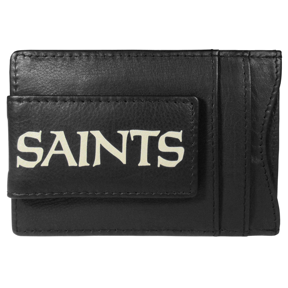 New Orleans Saints Logo Leather Cash and Cardholder - Siskiyou Buckle