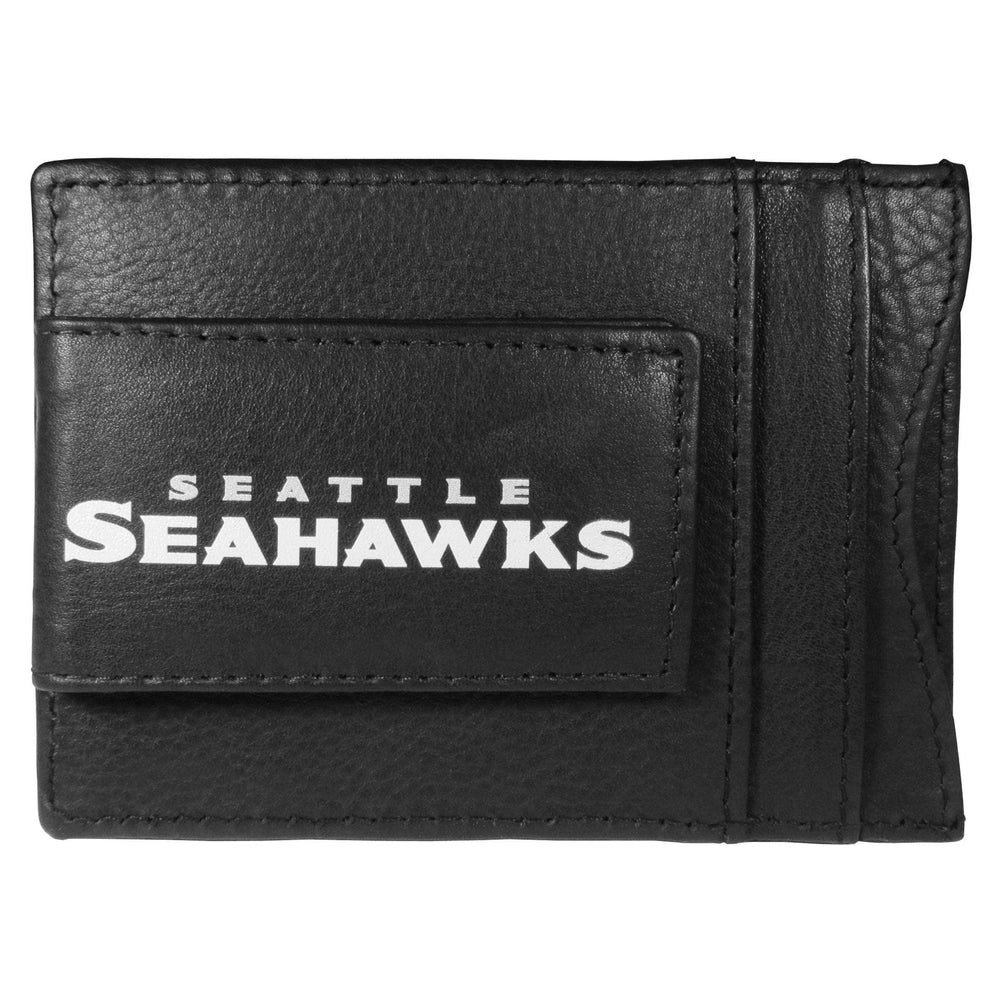 Seattle Seahawks Logo Leather Cash and Cardholder - Siskiyou Buckle