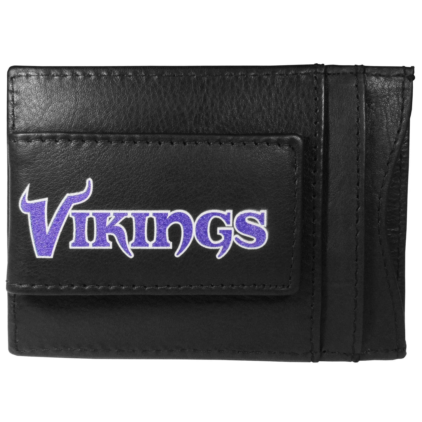 Minnesota Vikings Logo Leather Cash and Cardholder - Siskiyou Buckle - Flyclothing LLC