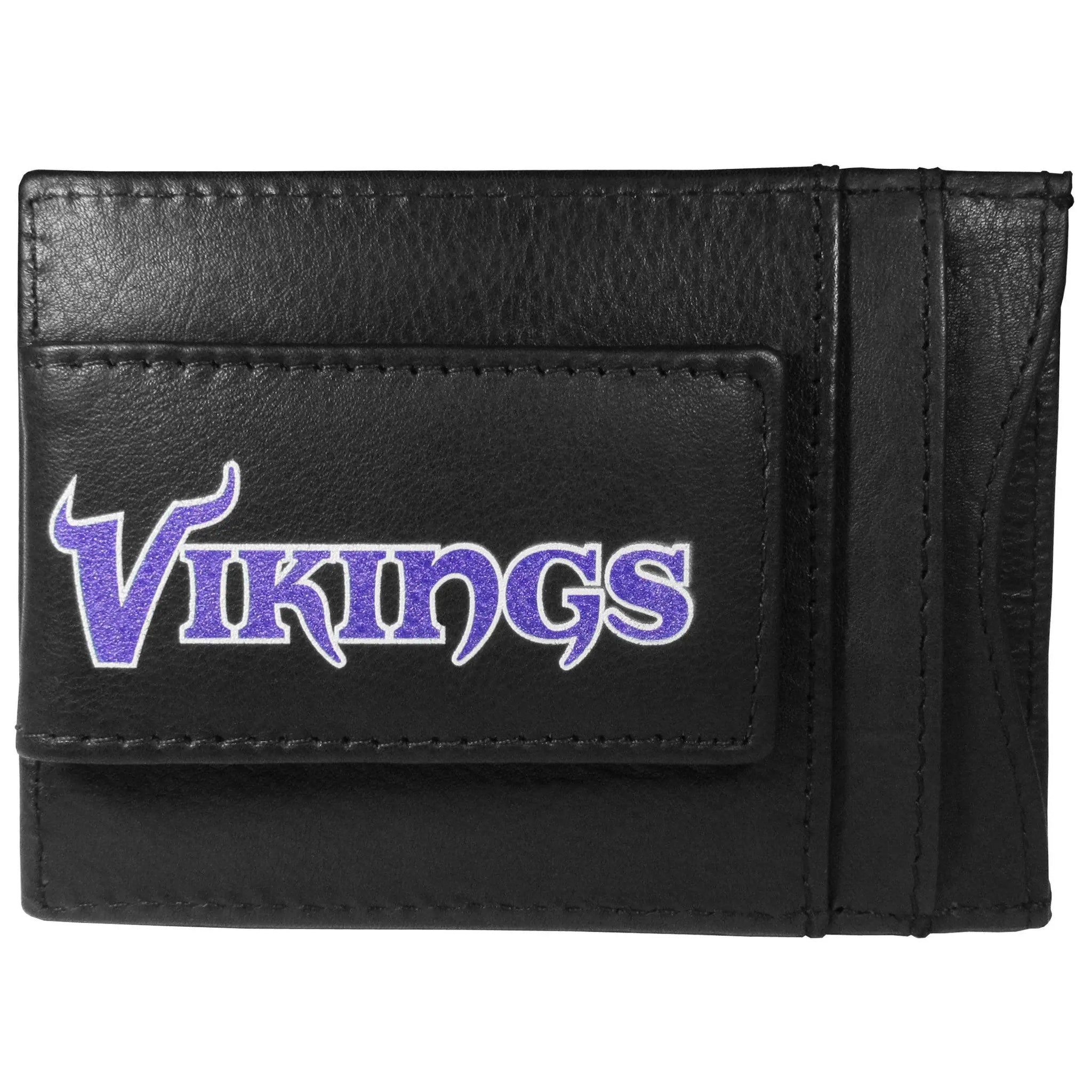 Minnesota Vikings Logo Leather Cash and Cardholder - Siskiyou Buckle - Flyclothing LLC
