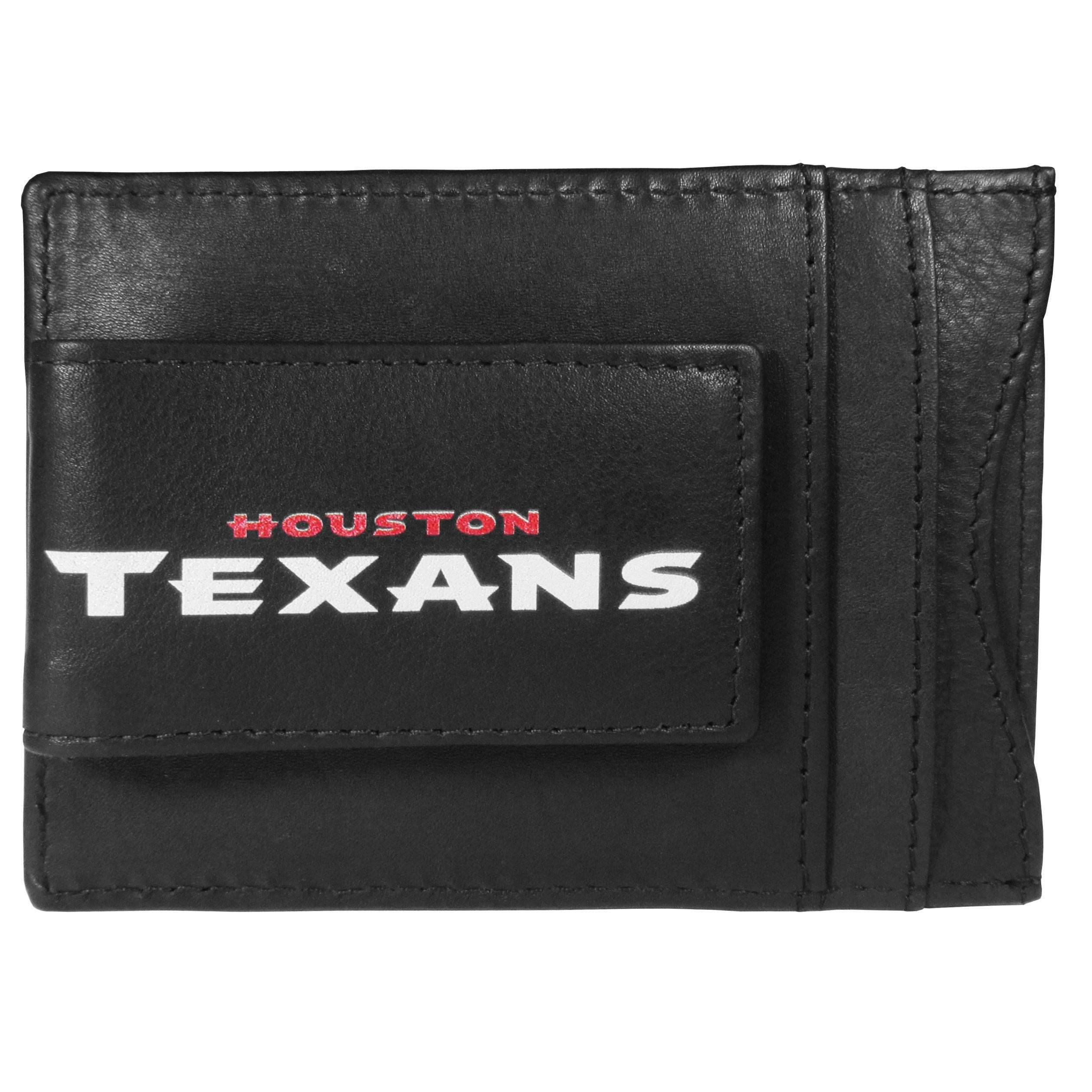 Houston Texans Logo Leather Cash and Cardholder - Flyclothing LLC