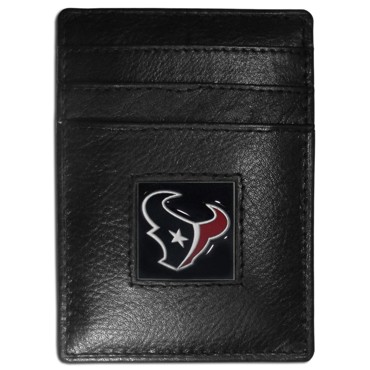 Houston Texans Leather Money Clip/Cardholder Packaged in Gift Box - Flyclothing LLC