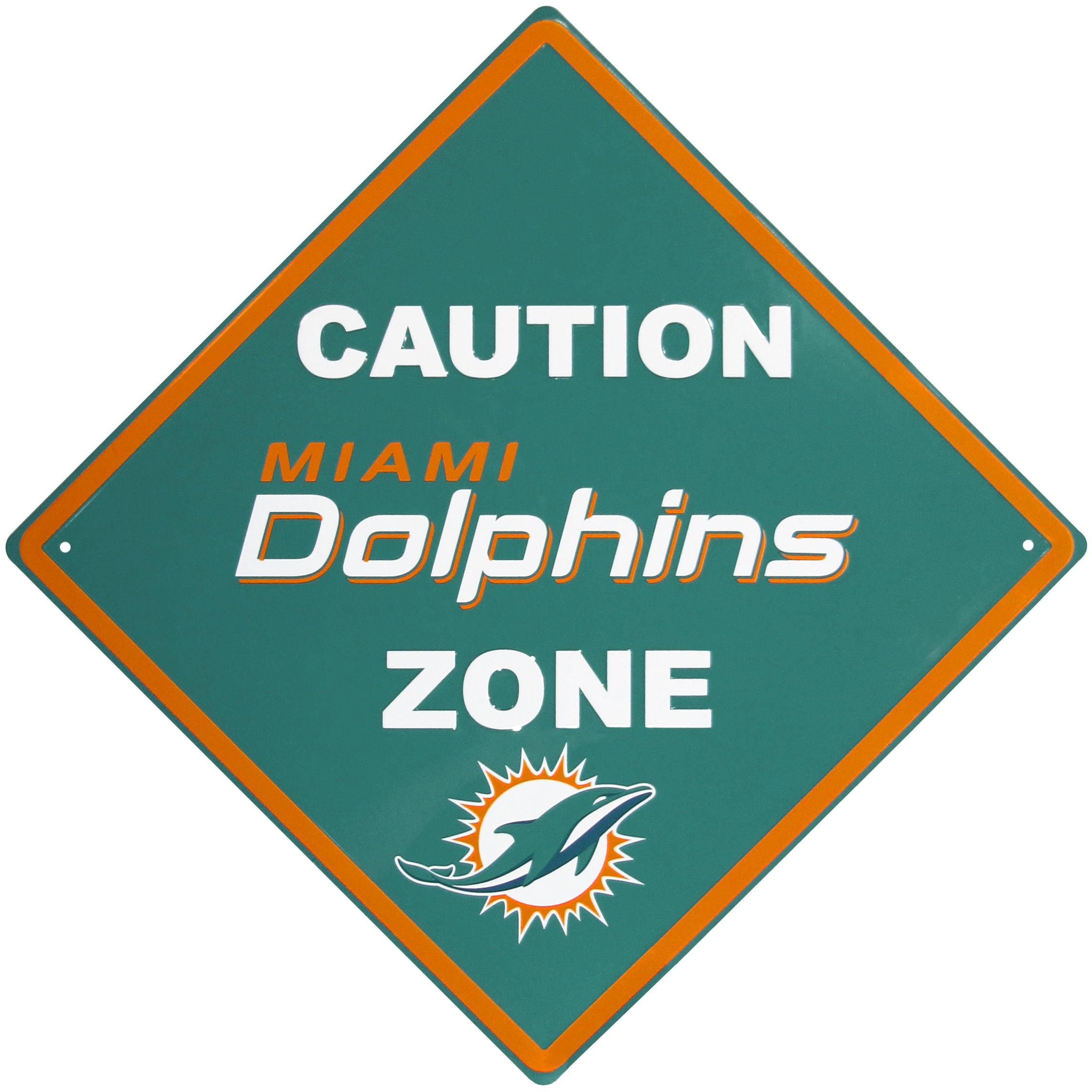 Miami Dolphins Caution Wall Sign Plaque - Flyclothing LLC