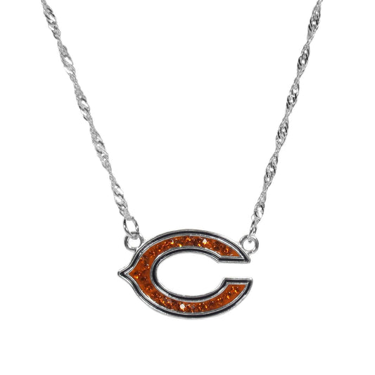 Chicago Bears Crystal Logo Necklace - Flyclothing LLC