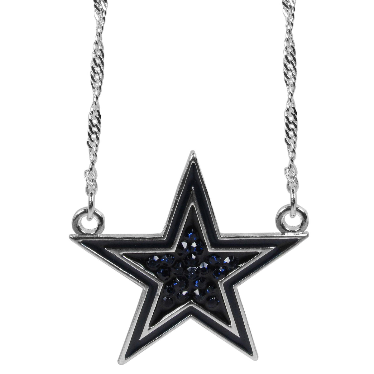 Dallas Cowboys Crystal Logo Necklace - Flyclothing LLC