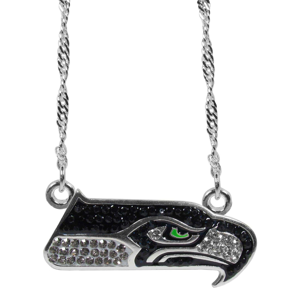 Seattle Seahawks Crystal Logo Necklace - Siskiyou Buckle