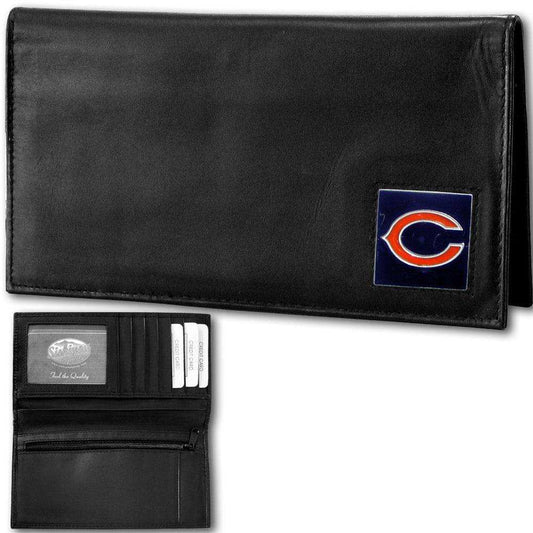 Chicago Bears Deluxe Leather Checkbook Cover - Siskiyou Buckle - Flyclothing LLC
