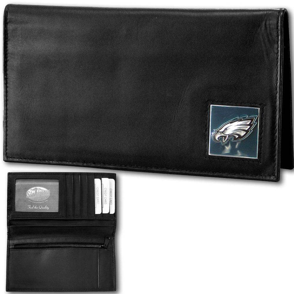 Philadelphia Eagles Deluxe Leather Checkbook Cover - Siskiyou Buckle - Flyclothing LLC
