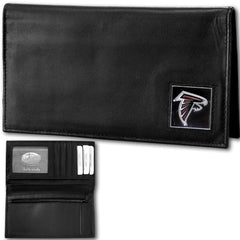 Atlanta Falcons Deluxe Leather Checkbook Cover - Flyclothing LLC