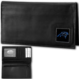Carolina Panthers Deluxe Leather Checkbook Cover - Siskiyou Buckle