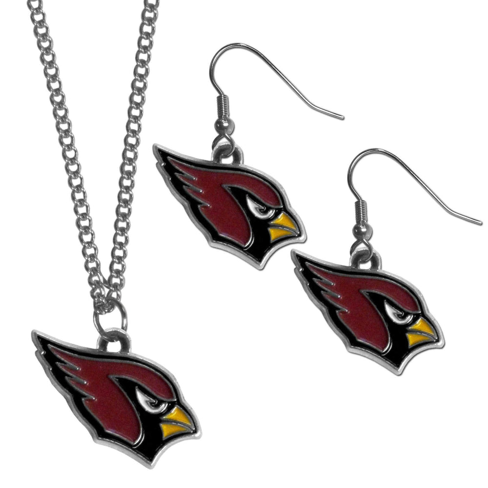 Arizona Cardinals Dangle Earrings and Chain Necklace Set - Siskiyou Buckle