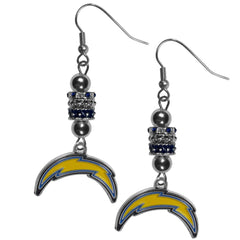 Los Angeles Chargers Euro Bead Earrings - Flyclothing LLC