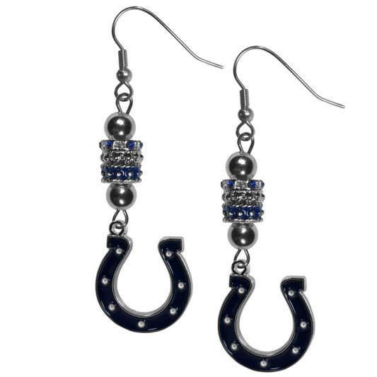 Indianapolis Colts Euro Bead Earrings - Siskiyou Buckle