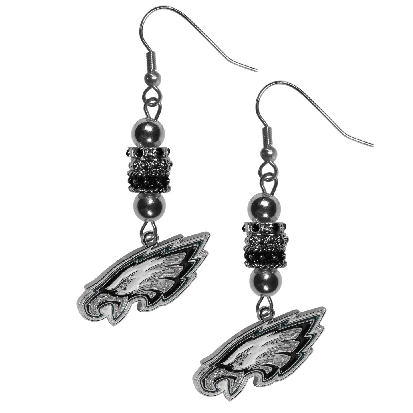 Philadelphia Eagles Euro Bead Earrings - Siskiyou Buckle - Flyclothing LLC