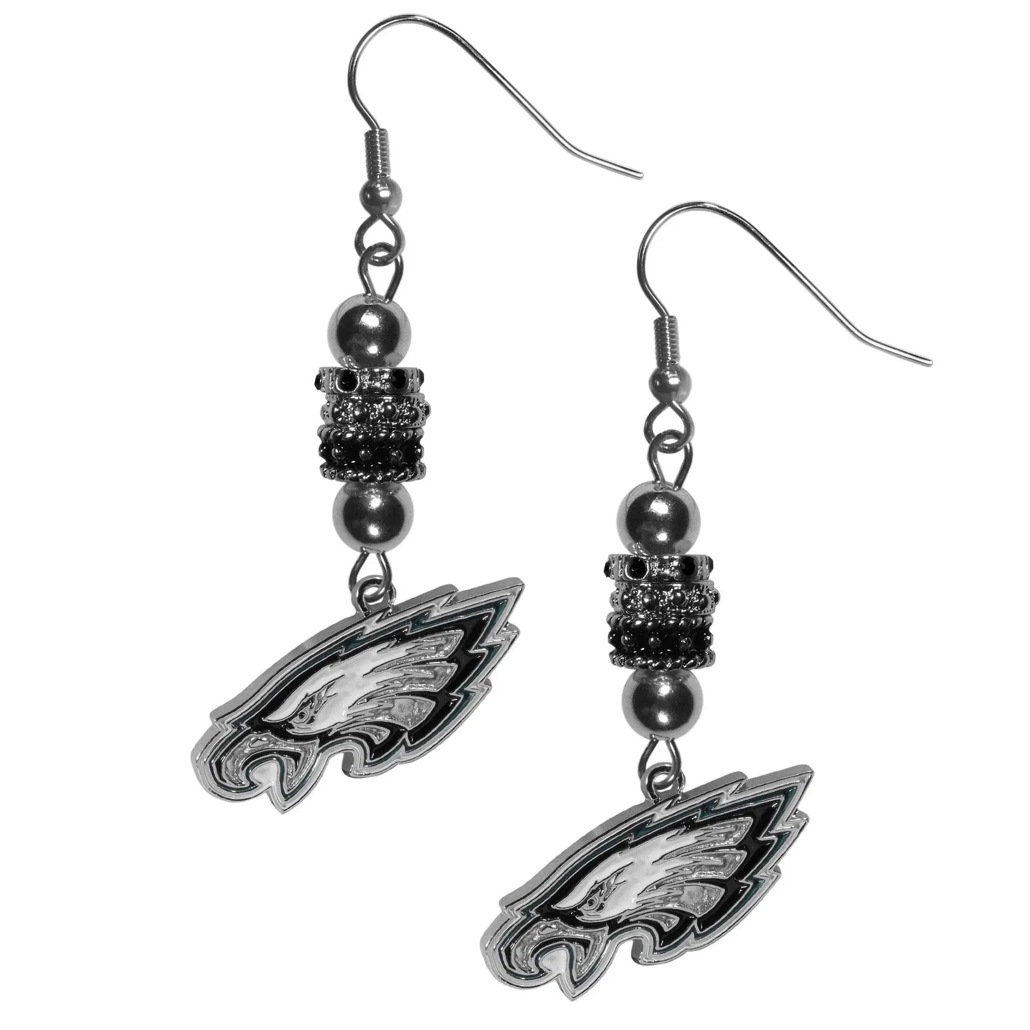 Philadelphia Eagles Euro Bead Earrings - Siskiyou Buckle - Flyclothing LLC