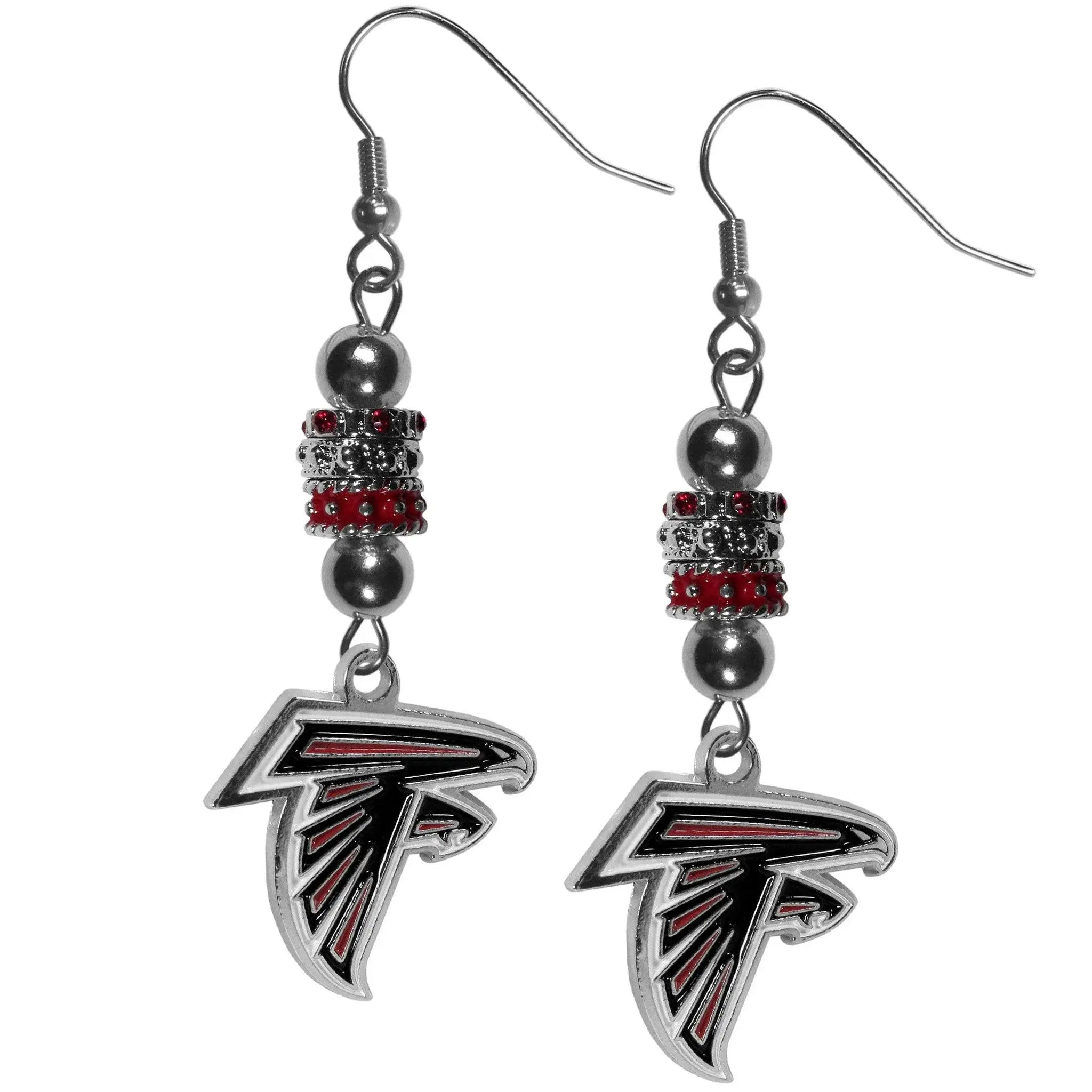 Atlanta Falcons Euro Bead Earrings - Siskiyou Buckle - Flyclothing LLC