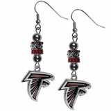 Atlanta Falcons Euro Bead Earrings - Siskiyou Buckle - Flyclothing LLC