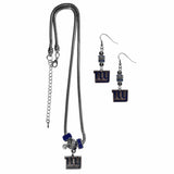 New York Giants Euro Bead Earrings and Necklace Set - Siskiyou Buckle - Flyclothing LLC