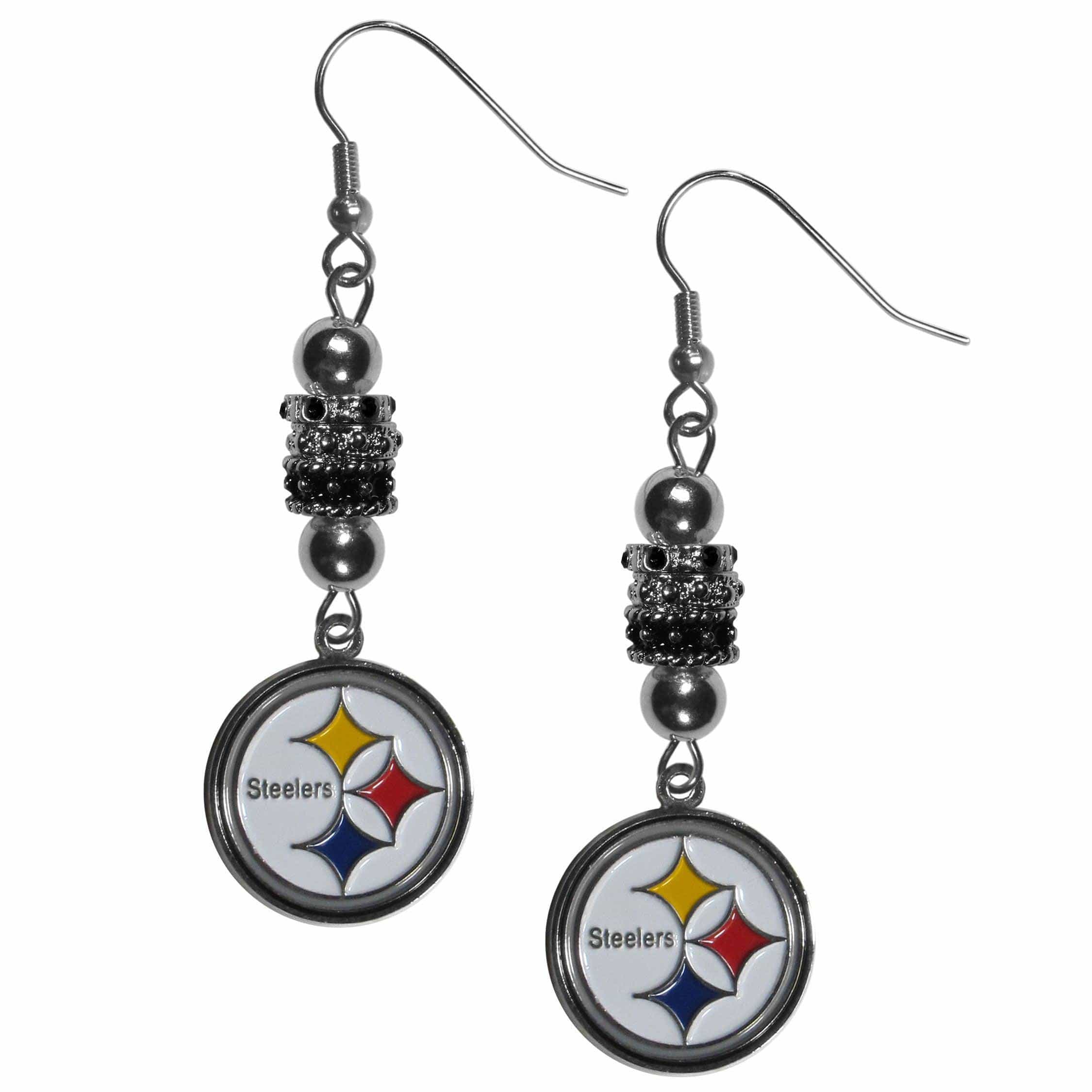 Pittsburgh Steelers Euro Bead Earrings - Siskiyou Buckle