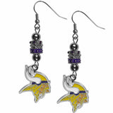 Minnesota Vikings Euro Bead Earrings - Siskiyou Buckle