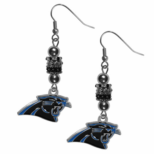 Carolina Panthers Euro Bead Earrings - Siskiyou Buckle