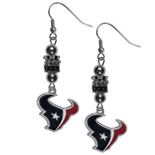Houston Texans Euro Bead Earrings - Siskiyou Buckle
