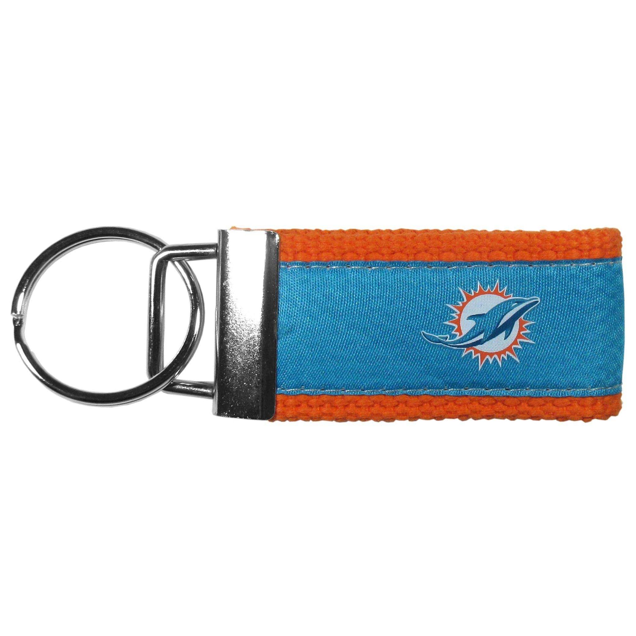 Miami Dolphins Woven Key Chain - Siskiyou Buckle - Flyclothing LLC