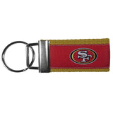 San Francisco 49ers Woven Key Chain - Siskiyou Buckle - Flyclothing LLC