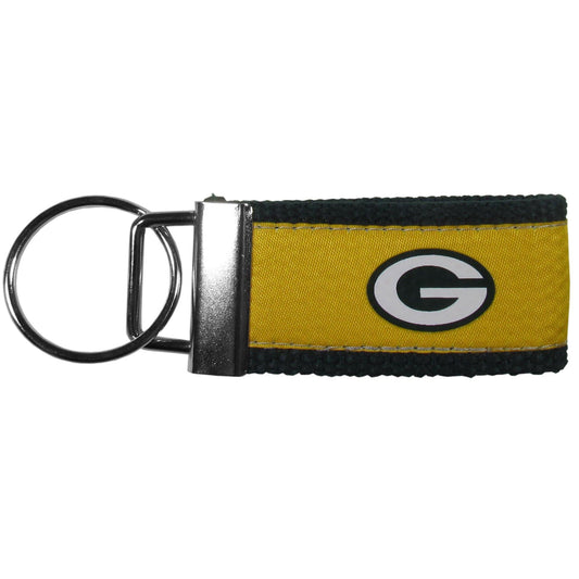 Green Bay Packers Woven Key Chain - Siskiyou Buckle