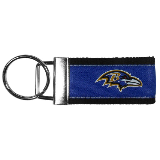 Baltimore Ravens Woven Key Chain - Siskiyou Buckle