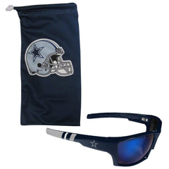 Dallas Cowboys Edge Wrap Sunglass and Bag Set - Flyclothing LLC