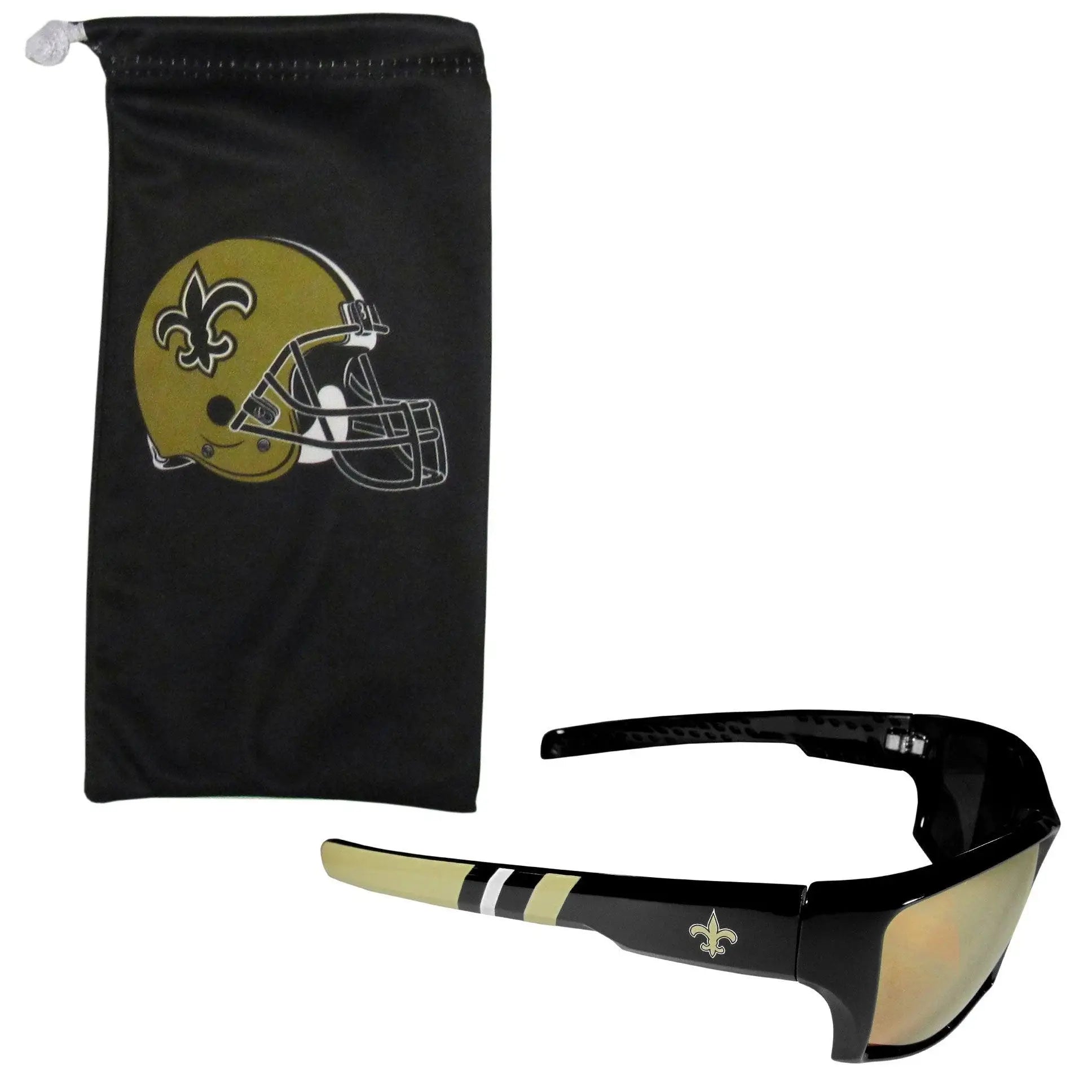 New Orleans Saints Edge Wrap Sunglass and Bag Set - Siskiyou Buckle - Flyclothing LLC