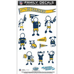 Los Angeles Chargers Family Decal Set Medium - Flyclothing LLC
