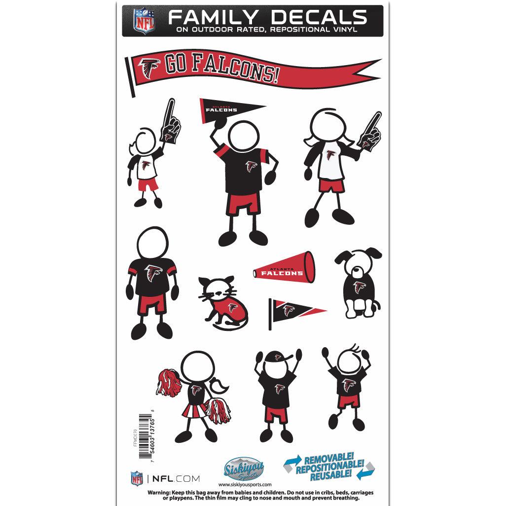 Atlanta Falcons Family Decal Set Medium - Flyclothing LLC
