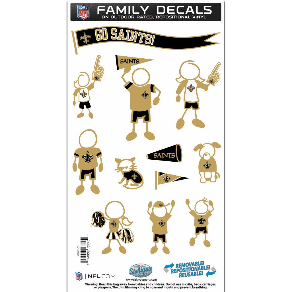 New Orleans Saints Family Decal Set Medium - Flyclothing LLC