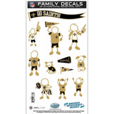 New Orleans Saints Family Decal Set Medium - Siskiyou Buckle