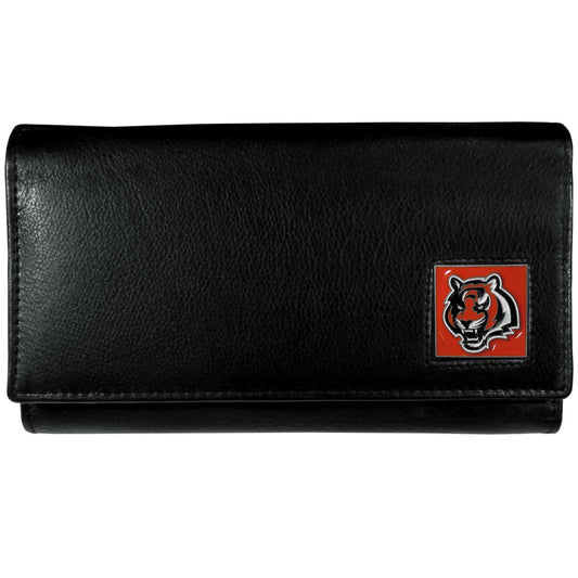 Cincinnati Bengals Leather Women's Wallet - Siskiyou Buckle